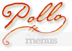 Handwritten Pollo Wordart