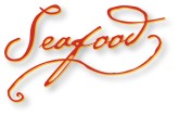 Handwritten Seafood Text