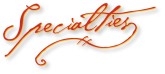 Specialities Handwritten with Flourish
