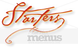 Handwritten Starters Red Script