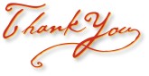Thank You Script with Drop Shadow