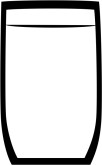 Simple Tall Glass Clipart