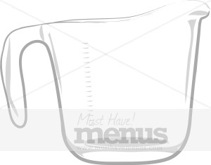 Liquid Measuring Cup Clipart