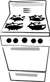 Gas Stove Clipart