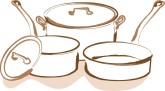Pots and Pans Clipart