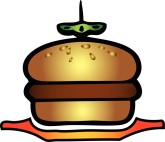 American Burger Clipart