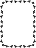 BW Floral Accent Frame
