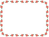 Horizontal Xmas Flowers