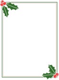 Christmas Holly Frame