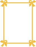 Tied Party Bows Frame in Gold