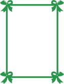 Green Bows Christmas Photo Frame