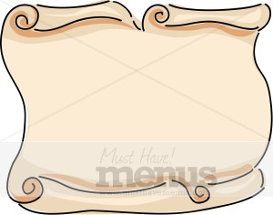 Small Cartoon Scroll Background