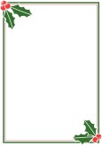 Vertical Holly Berry Accent Frame