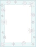 Frosted Glass Snowflake Frame