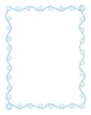 Glowing Blue Snowflake Blank Card