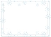 Horizontal Snowflakes in Soft Blue