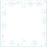 Crystalline Snowflake Square