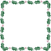 Square Designer Holly Frame