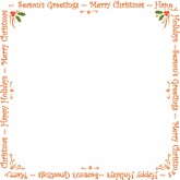 Blank Holiday Announcement Card
