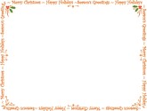 Blank Holiday Specials Card