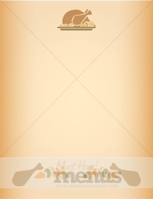 Turkey Platter Background