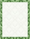 Green Repeating Floral Motif