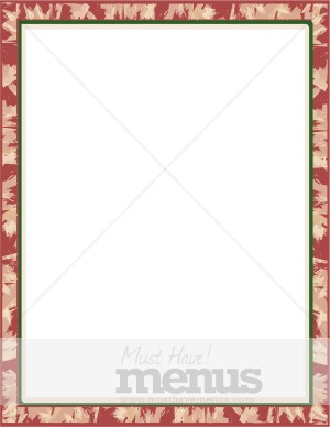 fancy restaurant menu borders