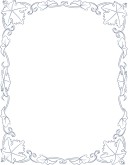Portrait Grape Leaves Frame