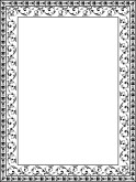 Black and White Ornate Floral frame