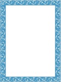 Simple Blue Floral Frame