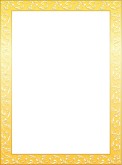 Simple Golden Floral Frame