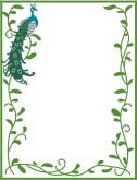Peacock with Vines
