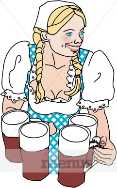 Octoberfest Girl Clipart