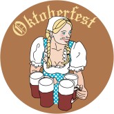 Octoberfest Girl Coaster