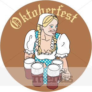 Octoberfest Girl Coaster