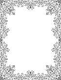Black and White Intricate Floral