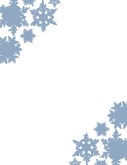 Blue Snowflake Corners