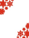 Red Snowflake Background
