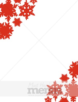 red snowflake background christmas menu borders christmas menu borders