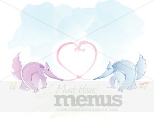 Anteaters In Love Valentine Image