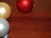 Christmas Balls on Table