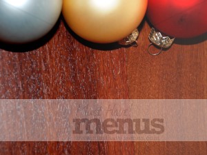 Woodgrain Holiday Ornament Top