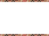 Kente cloth header and footer