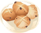 Hot Cross Buns Clipart
