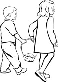 Kids Egg Hunt Clipart