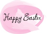 Pink Happy Easter Egg