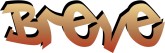 Graffiti Browns Breve Word Art