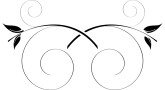 Sleek Black Spiral Leaf Accent