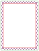 Neon Zig Zag Border Box