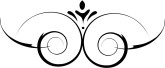 Symmetrical Flourish with Stylized Flower